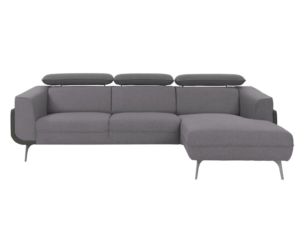 Canapé D'angle Fixe ALSENO - Gris - Angle Droit 6 Canapé D'angle Fixe ALSENO - Gris - Angle Droit – Image 4