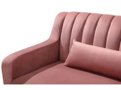 Canapé D'angle MEYREUIL En Velours - Vieux Rose - Angle Droit 13 Canapé D'angle MEYREUIL En Velours - Vieux Rose - Angle Droit -Meubles Soldes Boutique canape 448969