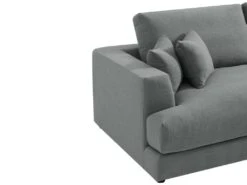 Canapé 4 Places En Tissu Gris Clair ASPAL -Meubles Soldes Boutique canape 4703561