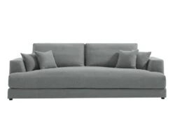 Canapé 4 Places En Tissu Gris Clair ASPAL -Meubles Soldes Boutique canape 4703577