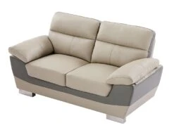 Canapé 2 Places En Cuir FRANCESCA - Taupe 21 Canapé 2 Places En Cuir FRANCESCA - Taupe -Meubles Soldes Boutique canape 479601