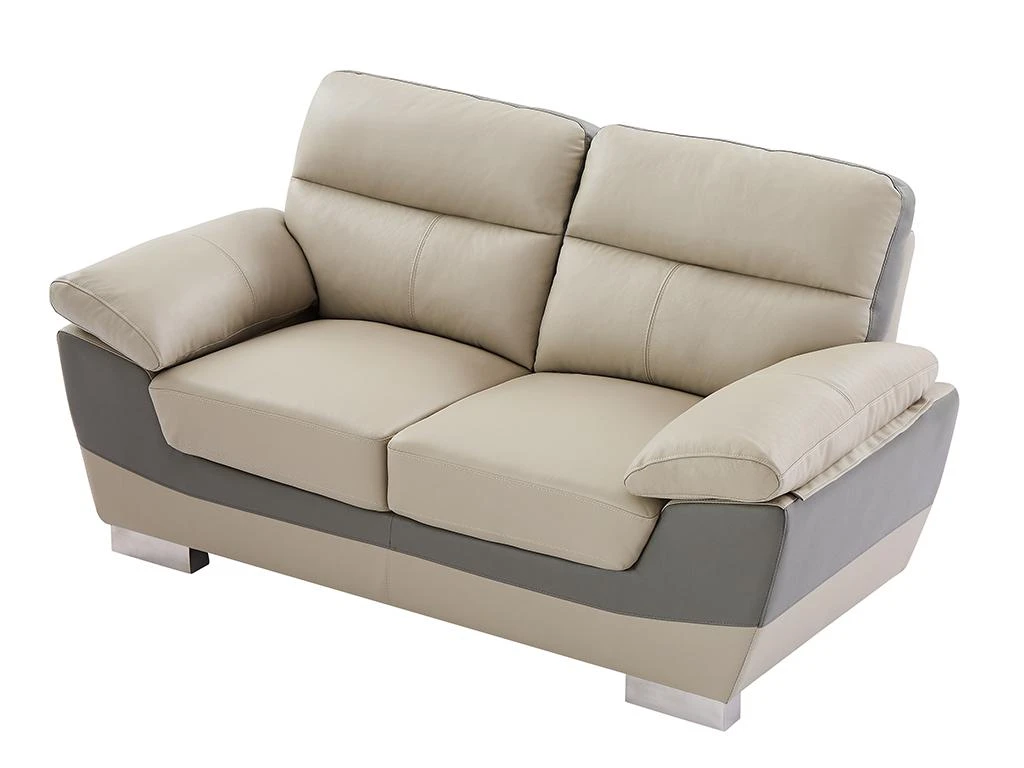 Canapé 2 Places En Cuir FRANCESCA - Taupe 12 Canapé 2 Places En Cuir FRANCESCA - Taupe – Image 10