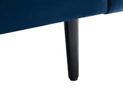 Canapé 3 Places En Velours Bleu ESTELA -Meubles Soldes Boutique canape 4837567