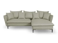 Canapé D'angle Convertible En Tissu Vert Clair LAZARE De PASCAL MORABITO - Angle Droit -Meubles Soldes Boutique canape 487413