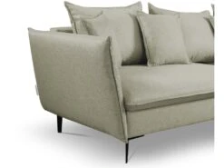 Canapé D'angle Convertible En Tissu Vert Clair LAZARE De PASCAL MORABITO - Angle Droit -Meubles Soldes Boutique canape 487417