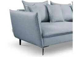 Canapé D'angle Convertible En Tissu Gris Bleuté LAZARE De PASCAL MORABITO - Angle Droit -Meubles Soldes Boutique canape 487431