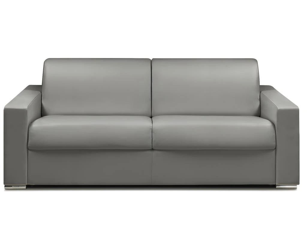 Canapé 4 Places Convertible Express En Simili CALITO - Gris - Couchage 160 Cm - Matelas 14 Cm Avec Mémoire De Forme DUNLOPILLO 3 Canapé 4 Places Convertible Express En Simili CALITO - Gris - Couchage 160 Cm - Matelas 14 Cm Avec Mémoire De Forme DUNLOPILLO