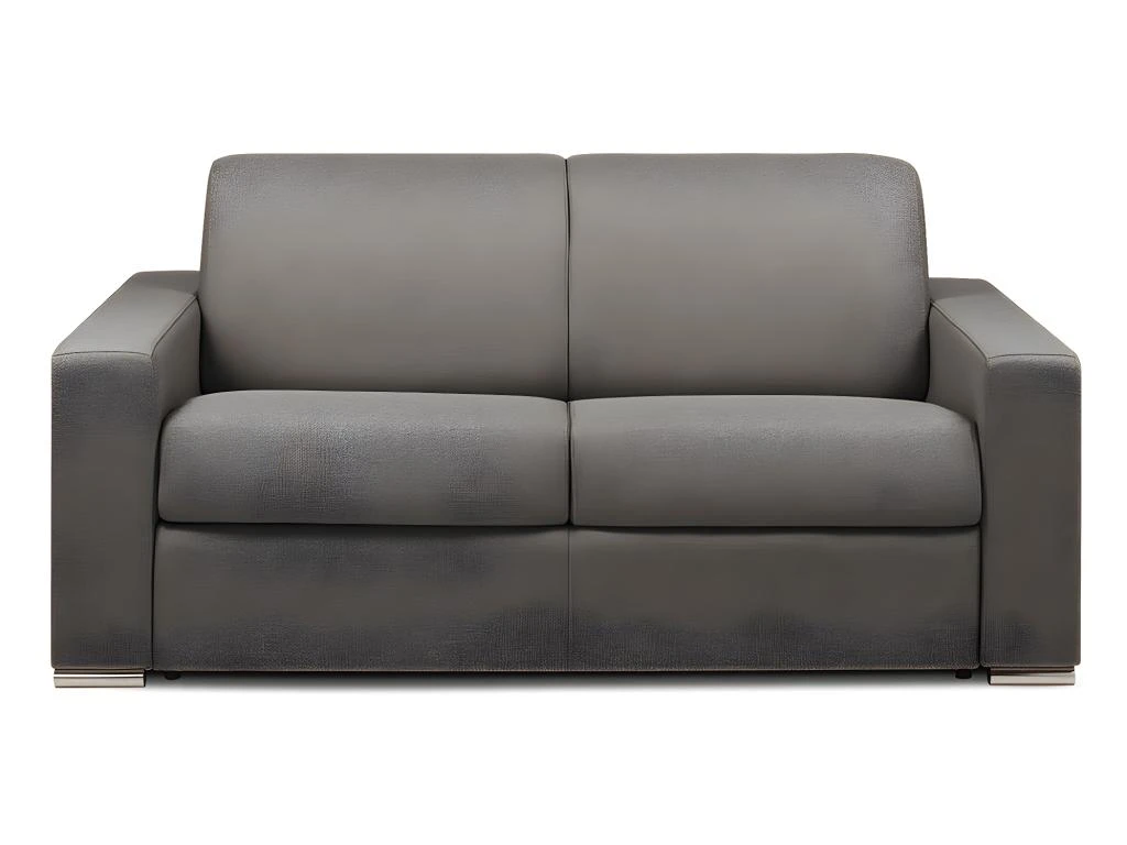 Canapé 2 Places Convertible Express En Tissu CALITO - Anthracite - Couchage Lattes Larges 120 Cm - Matelas 14 Cm Avec Mémoire De Forme DUNLOPILLO 5 Canapé 2 Places Convertible Express En Tissu CALITO - Anthracite - Couchage Lattes Larges 120 Cm - Matelas 14 Cm Avec Mémoire De Forme DUNLOPILLO – Image 3