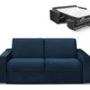 Canapé 3 Places Convertible Express En Velours CALITO - Bleu Nuit - Couchage 140 Cm - Matelas 16 Cm Avec Mousse à Mémoire De Forme DUNLOPILLO 2 Canapé 3 Places Convertible Express En Velours CALITO - Bleu Nuit - Couchage 140 Cm - Matelas 16 Cm Avec Mousse à Mémoire De Forme DUNLOPILLO -Meubles Soldes Boutique canape 490417
