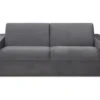Canapé 4 Places Convertible Express En Velours CALITO - Anthracite - Couchage 160 Cm - Matelas 18 Cm -Meubles Soldes Boutique canape 490533