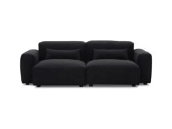 Canapé 3 Places En Tissu Sherpa Effet Peau De Mouton Noir MAGALI 11 Canapé 3 Places En Tissu Sherpa Effet Peau De Mouton Noir MAGALI -Meubles Soldes Boutique canape 4917443