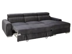 Canapé D'angle Droit Convertible En Tissu Gris Anthracite LARICA De PASCAL MORABITO -Meubles Soldes Boutique canape 492769