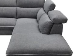 Canapé D'angle Droit Relax électrique En Tissu Gris COPOLI -Meubles Soldes Boutique canape 497553