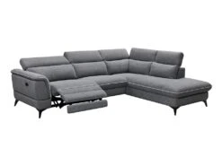 Canapé D'angle Droit Relax électrique En Tissu Gris COPOLI -Meubles Soldes Boutique canape 497555