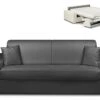 Canapé 4 Places Convertible Express En Simili EMIR - Noir - Couchage à Lattes Larges 160 Cm - Matelas 18 Cm 1 Canapé 4 Places Convertible Express En Simili EMIR - Noir - Couchage à Lattes Larges 160 Cm - Matelas 18 Cm -Meubles Soldes Boutique canape 503135