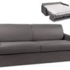 Canapé 4 Places Convertible Express En Simili CALIFE - Gris - Couchage à Lattes Larges 160 Cm - Matelas 14 Cm 1 Canapé 4 Places Convertible Express En Simili CALIFE - Gris - Couchage à Lattes Larges 160 Cm - Matelas 14 Cm -Meubles Soldes Boutique canape 503397