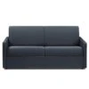 Canapé 3 Places Convertible Express En Tissu CALIFE - Bleu Foncé - Couchage à Lattes Larges 140 Cm - Matelas 18 Cm -Meubles Soldes Boutique canape 503605