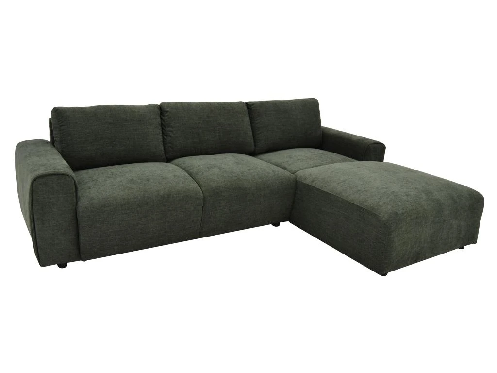 Canapé D'angle Droit En Tissu Vert Sapin GLADYS 6 Canapé D'angle Droit En Tissu Vert Sapin GLADYS – Image 4