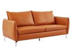 Canapé 3 Places En Cuir Camel LADOGA 10 Canapé 3 Places En Cuir Camel LADOGA -Meubles Soldes Boutique canape 8345887