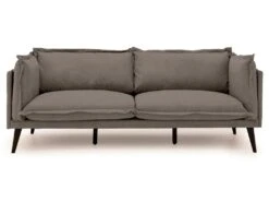 Canapé 3 Places En Tissu Taupe OCTAVIE -Meubles Soldes Boutique canape 8492641