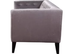 Canapé Droit Fixe En Velours "Vanessa" - 3 Places - Gris Clair 8 Canapé Droit Fixe En Velours "Vanessa" - 3 Places - Gris Clair -Meubles Soldes Boutique canape 8914139