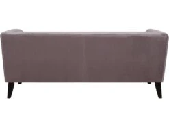 Canapé Droit Fixe En Velours "Vanessa" - 3 Places - Gris Clair 9 Canapé Droit Fixe En Velours "Vanessa" - 3 Places - Gris Clair -Meubles Soldes Boutique canape 8914141