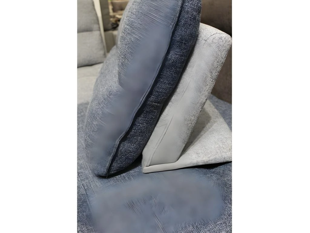 Canapé D'angle Réversible Et Modulable Tissu Bleu - LOUNGE 7 Canapé D'angle Réversible Et Modulable Tissu Bleu - LOUNGE – Image 5