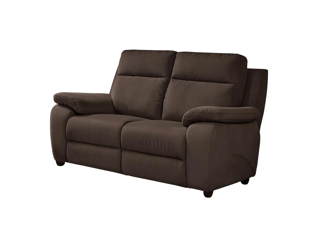 VIGO - Canapé Fixe 2 Places Tissu Marron 3 VIGO - Canapé Fixe 2 Places Tissu Marron