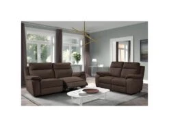 VIGO - Canapé Fixe 2 Places Tissu Marron 7 VIGO - Canapé Fixe 2 Places Tissu Marron -Meubles Soldes Boutique canape 9169339