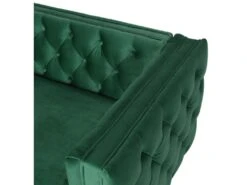 Canapé 2 Places Edward Velours Vert Pieds Doré 11 Canapé 2 Places Edward Velours Vert Pieds Doré -Meubles Soldes Boutique canape 9169631