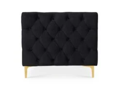 Canapé 2 Places Edward Velours Noir Pieds Doré 8 Canapé 2 Places Edward Velours Noir Pieds Doré -Meubles Soldes Boutique canape 9169945