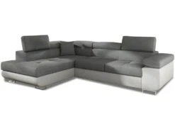 Canapé D'angle Gauche Convertible Marius Gris Et Blanc 7 Canapé D'angle Gauche Convertible Marius Gris Et Blanc -Meubles Soldes Boutique canape 9479809