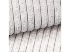 Canapé D'angle Réversible Et Convertible 4 Places Avec Coffre Isaac Velours Côtelé Blanc Cassé -Meubles Soldes Boutique canape 9480567