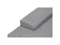 Canapé D'angle (droit) Panoramique SENSA, Couleur Gris Clair, 5 Places Avec Coffre De Rangement -Meubles Soldes Boutique canape 9481377