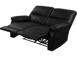 Canapé Relax "Lincoln" - 147 X 89 X 103 Cm - 2 Places - Noir -Meubles Soldes Boutique canape 9485543
