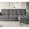 Canapé D'angle Convertible En Tissu Luxe, Rangement - Gris, Angle Droit (vu De Face), ROXANE -Meubles Soldes Boutique canape 9995229