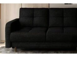 Canapé D'angle Convertible En Tissu Luxe, Rangement - Noir, Angle Droit (vu De Face), ROXANE 9 Canapé D'angle Convertible En Tissu Luxe, Rangement - Noir, Angle Droit (vu De Face), ROXANE -Meubles Soldes Boutique canape 9995799