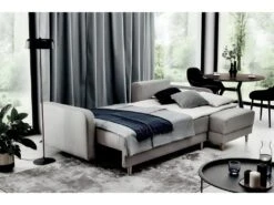 Canapé D'angle Convertible En Tissu Luxe, Rangement - Noir, Angle Droit (vu De Face), ROXANE 10 Canapé D'angle Convertible En Tissu Luxe, Rangement - Noir, Angle Droit (vu De Face), ROXANE -Meubles Soldes Boutique canape 9995801