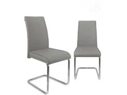 KAYELLES Lot De 2 Chaises De Salle Ă Manger Design JADA (gris)
