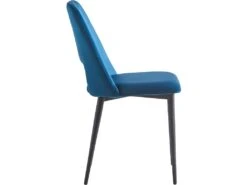 Lot De 2 Chaises En Velours "Fedora" - Bleu Foncé -Meubles Soldes Boutique chaise 10560871