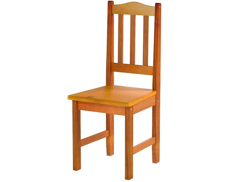 Lot De 2 Chaises De Salle à Manger En Pin Massif Coloris Miel - Longueur 42 X Profondeur 45 X Hauteur 100 Cm 4 Lot De 2 Chaises De Salle à Manger En Pin Massif Coloris Miel - Longueur 42 X Profondeur 45 X Hauteur 100 Cm – Image 2