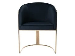 Lot De 6 Chaises Avec Accoudoirs En Velours Et Métal - Noir Et Doré - JOSETHE De Pascal MORABITO 12 Lot De 6 Chaises Avec Accoudoirs En Velours Et Métal - Noir Et Doré - JOSETHE De Pascal MORABITO -Meubles Soldes Boutique chaise 10856077