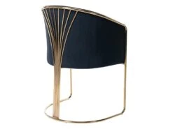 Lot De 6 Chaises Avec Accoudoirs En Velours Et Métal - Noir Et Doré - JOSETHE De Pascal MORABITO 13 Lot De 6 Chaises Avec Accoudoirs En Velours Et Métal - Noir Et Doré - JOSETHE De Pascal MORABITO -Meubles Soldes Boutique chaise 10856081