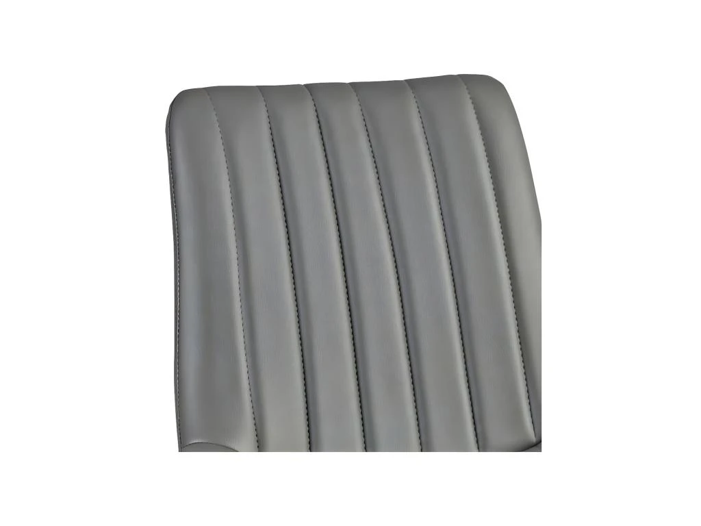 Duo De Chaises Simili Cuir Gris - TUCSON N°1 4 Duo De Chaises Simili Cuir Gris - TUCSON N°1 – Image 2