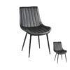 Duo De Chaises Simili Cuir Noir - TUCSON 2 Duo De Chaises Simili Cuir Noir - TUCSON -Meubles Soldes Boutique chaise 11143859