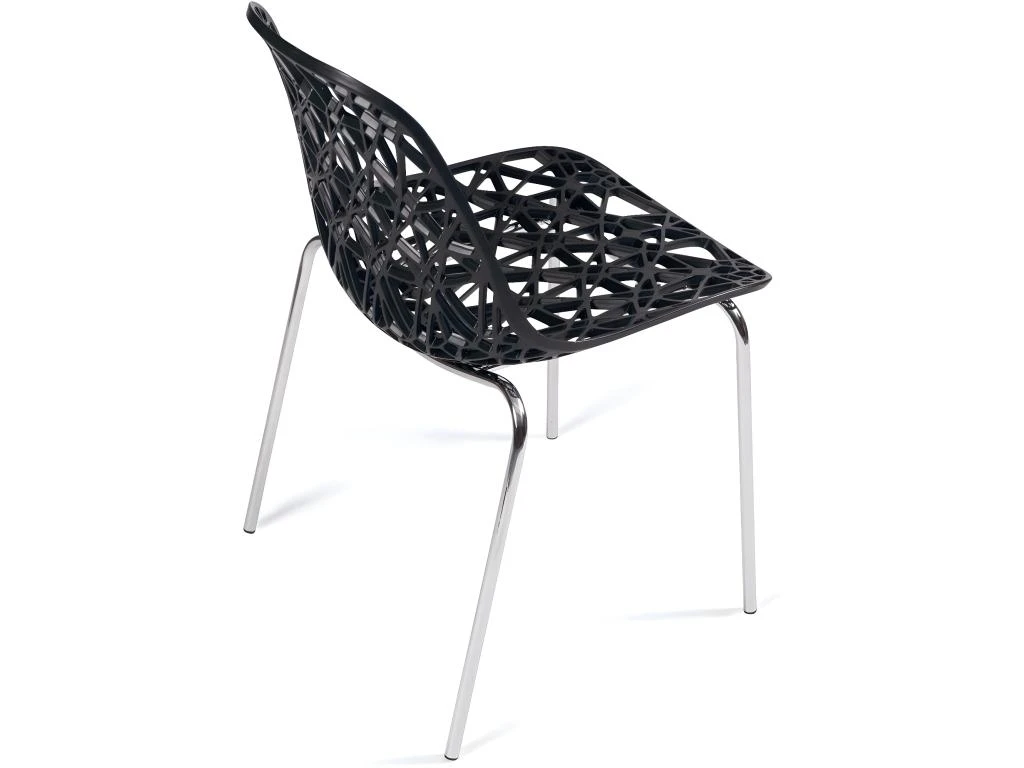 KAYELLES Lot 4 Chaises De Cuisine Design IKO (Noir) 6 KAYELLES Lot 4 Chaises De Cuisine Design IKO (Noir) â Image 4