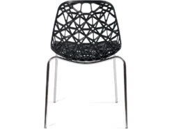 KAYELLES Lot 4 Chaises De Cuisine Design IKO (Noir) 11 KAYELLES Lot 4 Chaises De Cuisine Design IKO (Noir) -Meubles Soldes Boutique chaise 11149545