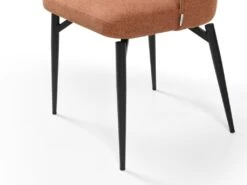 Lot De 2 Chaises En Tissu Et Métal - Terracotta - GILONA De Pascal MORABITO -Meubles Soldes Boutique chaise 11169601