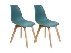 MELYA - Lot De 2 Chaises Scandinaves Céladon