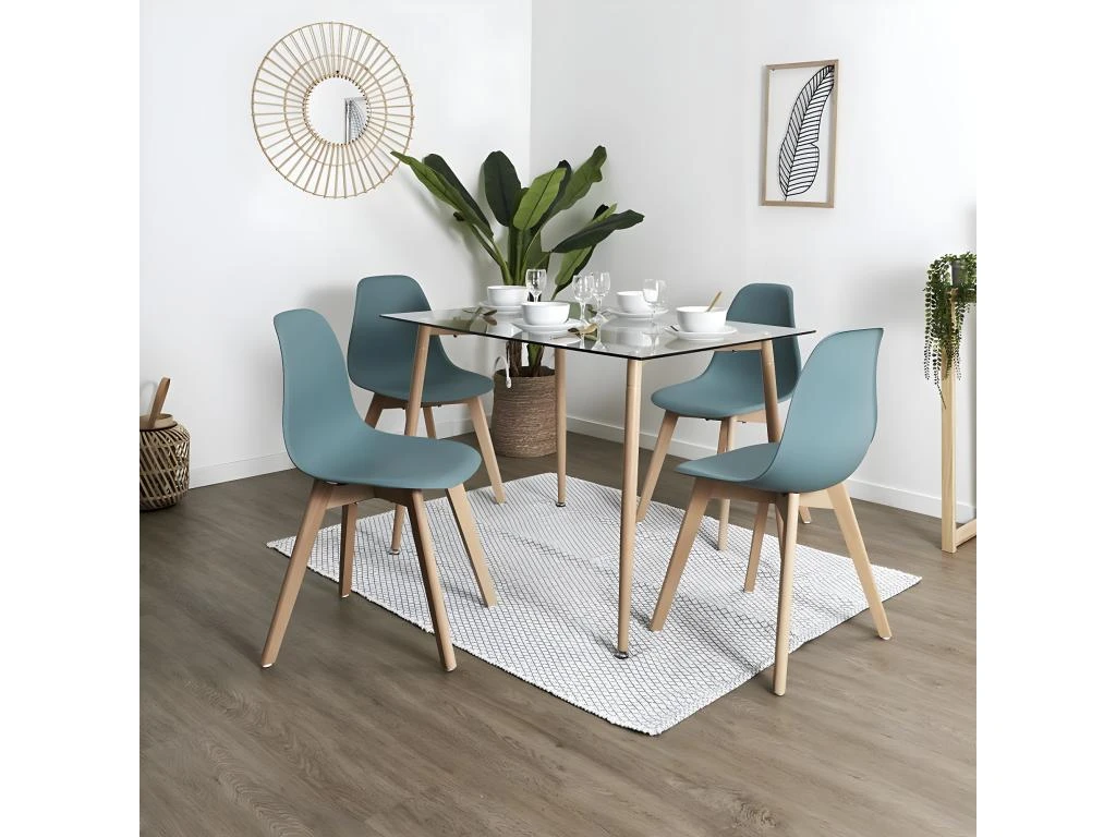 MELYA - Lot De 2 Chaises Scandinaves Céladon 4 MELYA - Lot De 2 Chaises Scandinaves Céladon – Image 2